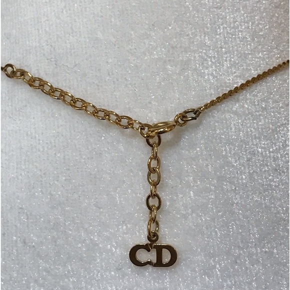 DIOR CD Logo Gold Necklace 15”-17” 😍🔥❤️ - Picture 6 of 17